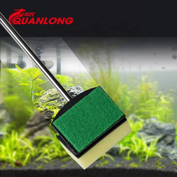 Quanlong aquarium cleaning tools  fish tank brush  glass cleaner cleaning brush aquarium accessory