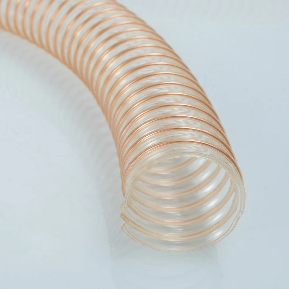 Polyurethane pneumatic hose steel wire duct tubes large diameter tpu flexible pipe