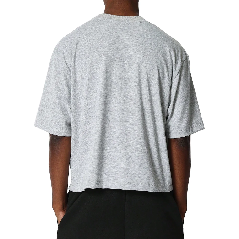 Custom High Quality Summer Streetwear T Shirt Men Street Plain Oversized Cropped T-Shirt