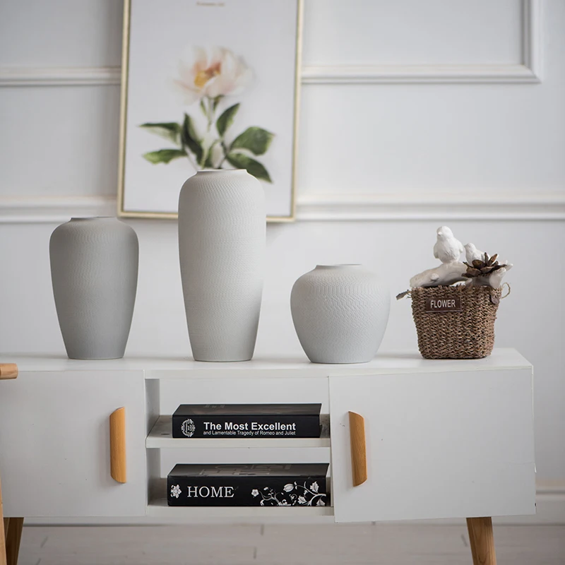 2022 Vintage vase yellow vase for home hotel decor vase ceramic