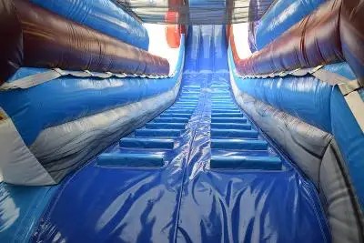 Winter Snow House Double Lane Inflatable Slide for Kids - Fun Snow-Themed Outdoor Slide for Winter Events