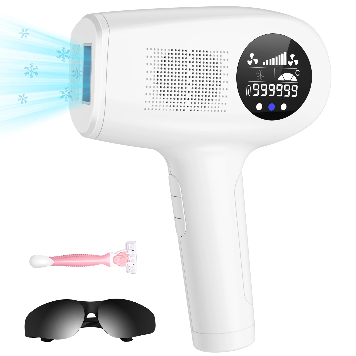 Portable Permanent Painless Ice Cooling Laser Depiler Home Use Ipl Machine Armpit Laser ice cooling hair removal