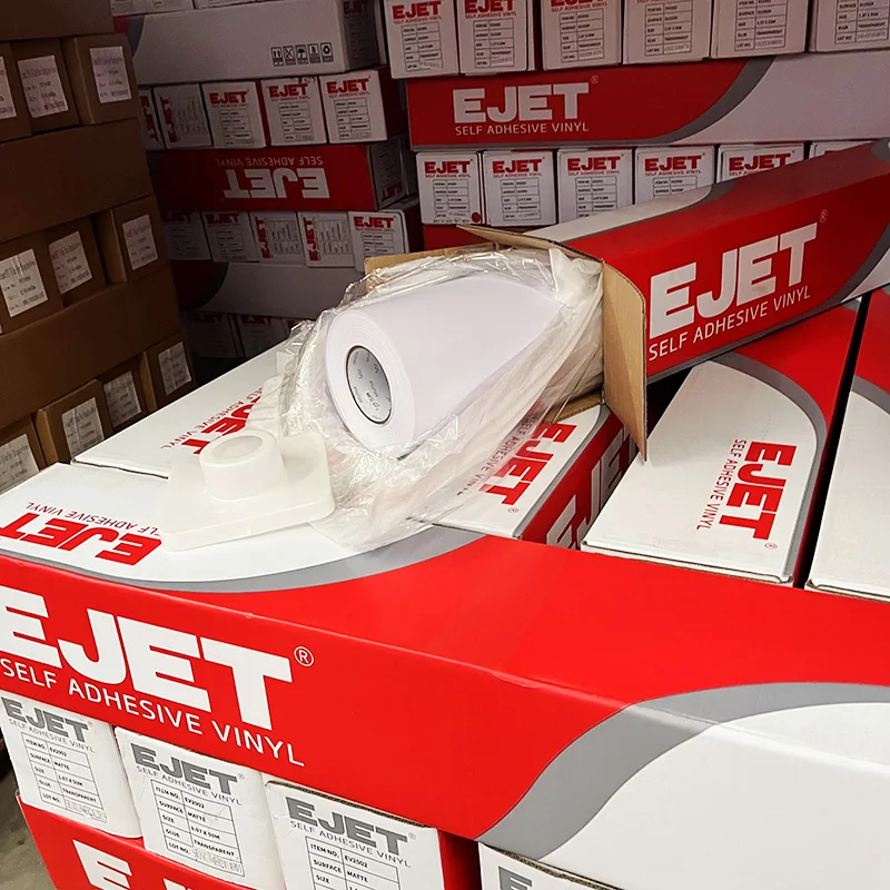 80/100 micron printable self adhesive vinyl  permanent removable  glue advertising display vinyl rolls