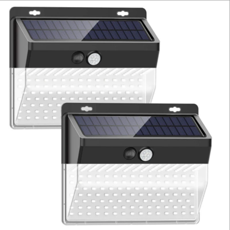 206 led modern compound front wall solar outdoor lighting sensor light commercial