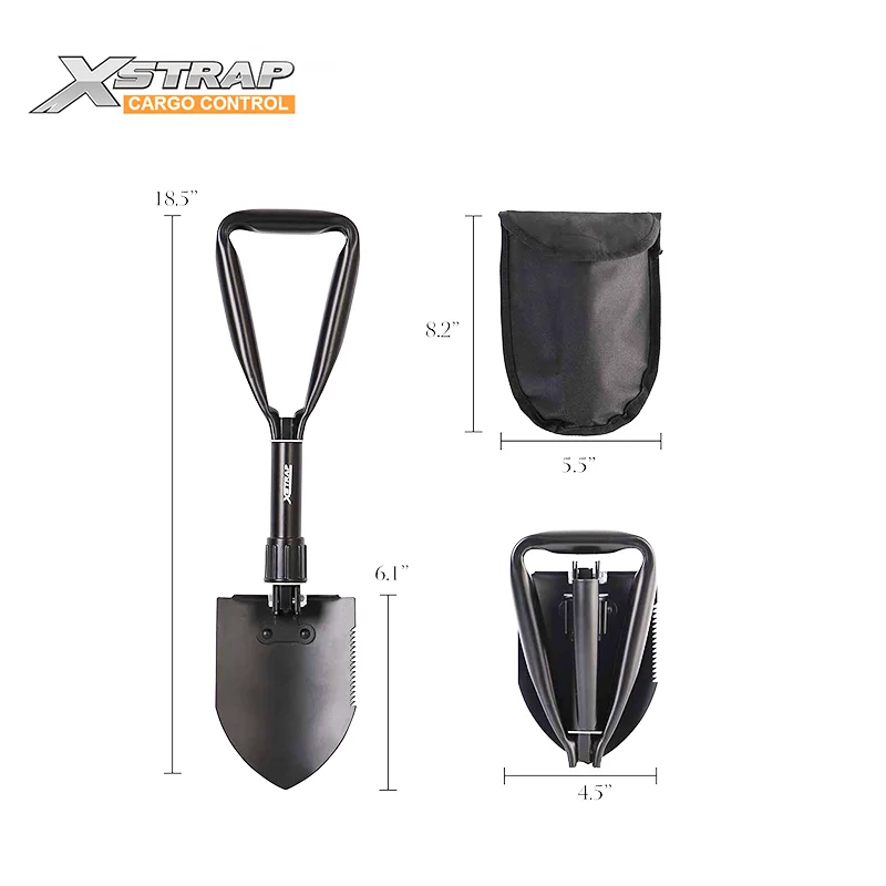 XSTRAP Manufacture High Quality Foldable Small Spade Multi Function Car Camping Survival Mini Folding Military