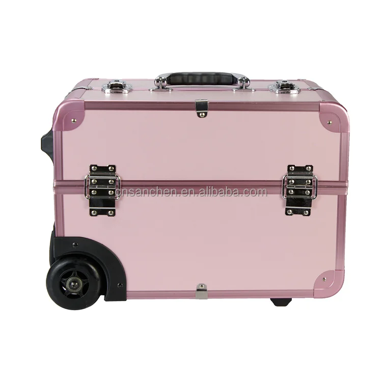 Manufactory Direct Trolley Customized Gift Makeup Custom  Box For Bb Creams Liquid Lipstick False Lashes Nails / Brushes
