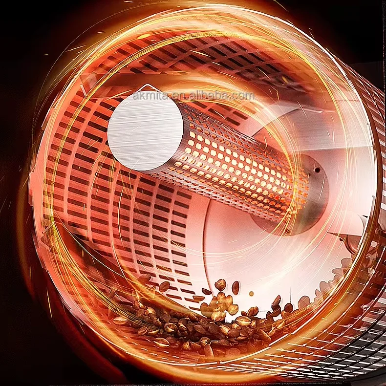 Akimita Factory Supply Automatic Home Coffee Beans Roaster Machine Arabica Coffee Roaster Espresso electric