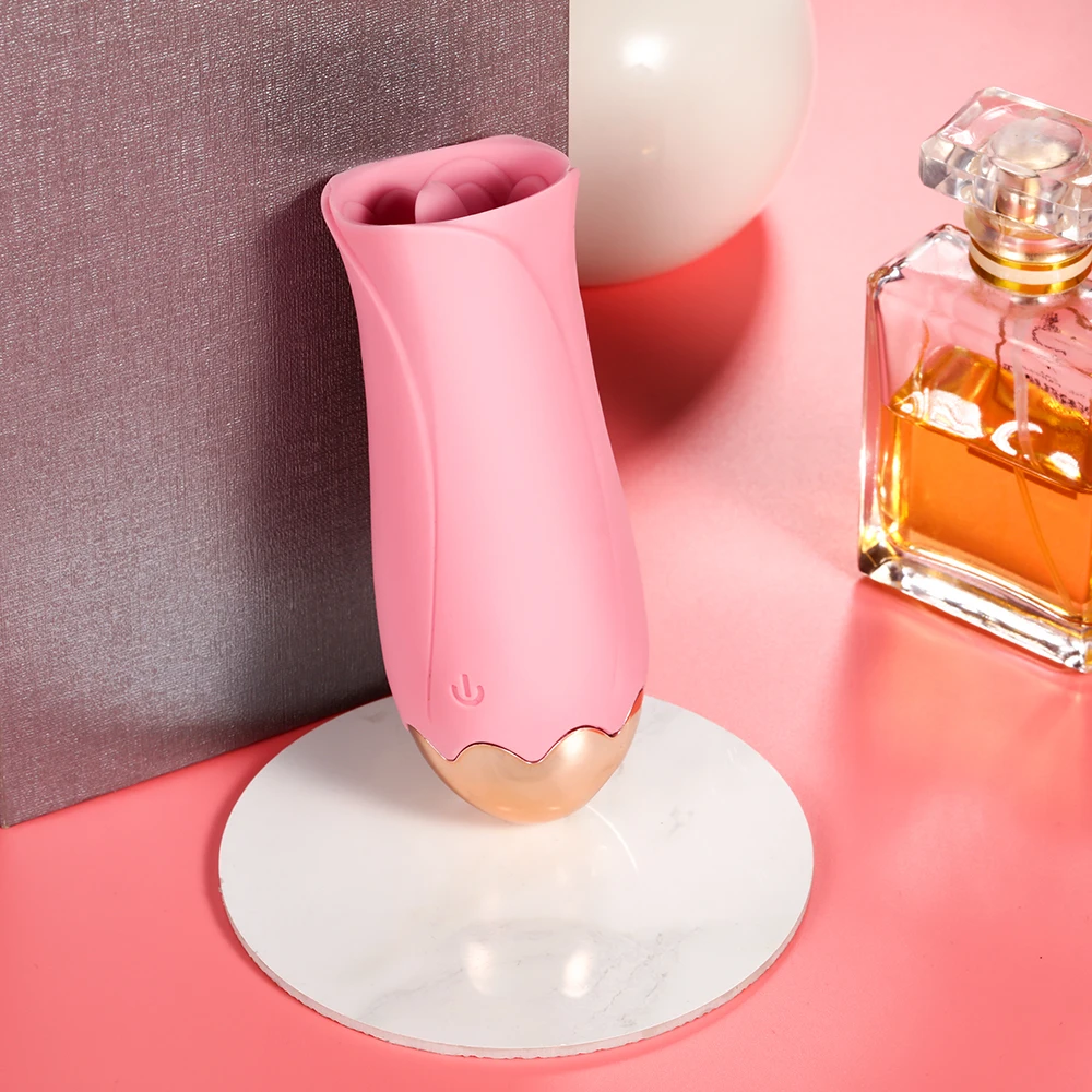 Rose Shape Sucking Sex Vibrator Clit Sucking Hot Tongue Licking vagina clitoris Women Toys Stimulator Nipple Massager for Couple