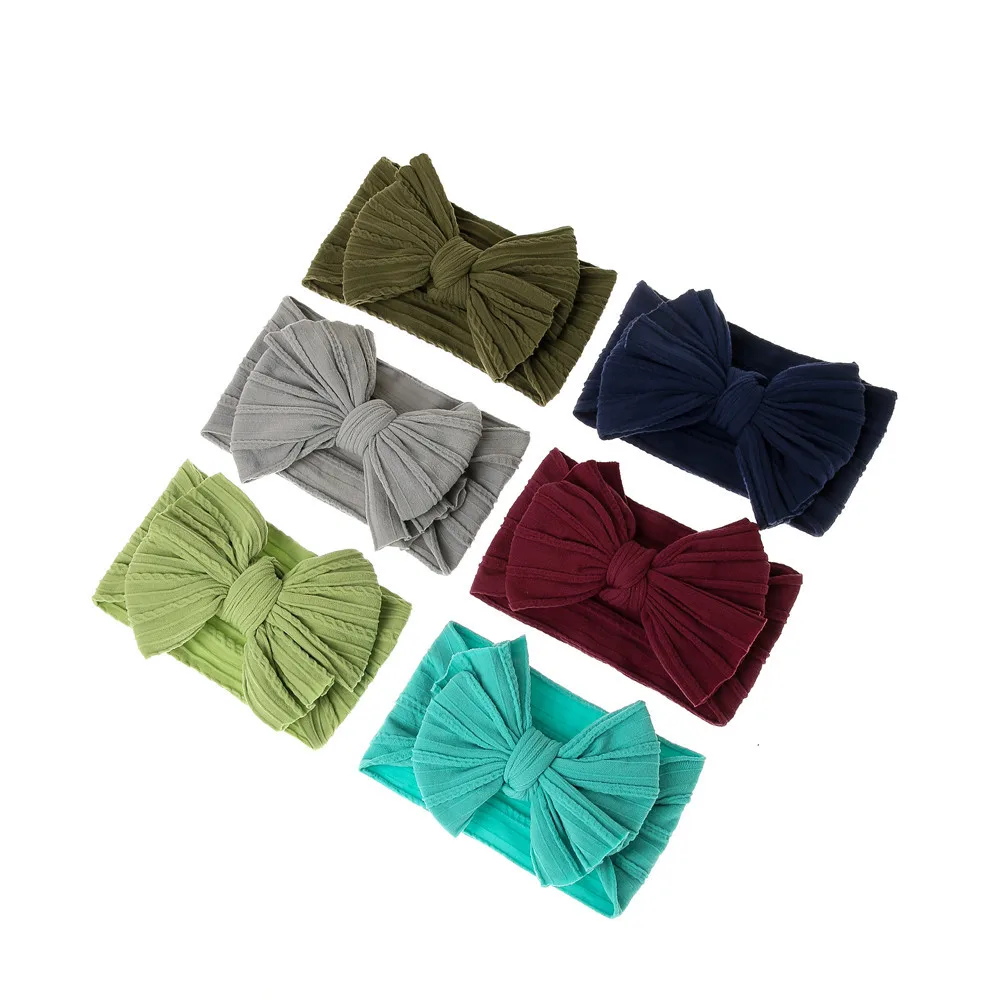 Fashionable Girl Hairband Soft Jacquard Super Stretch Headband Bow With Cartoon Hairband
