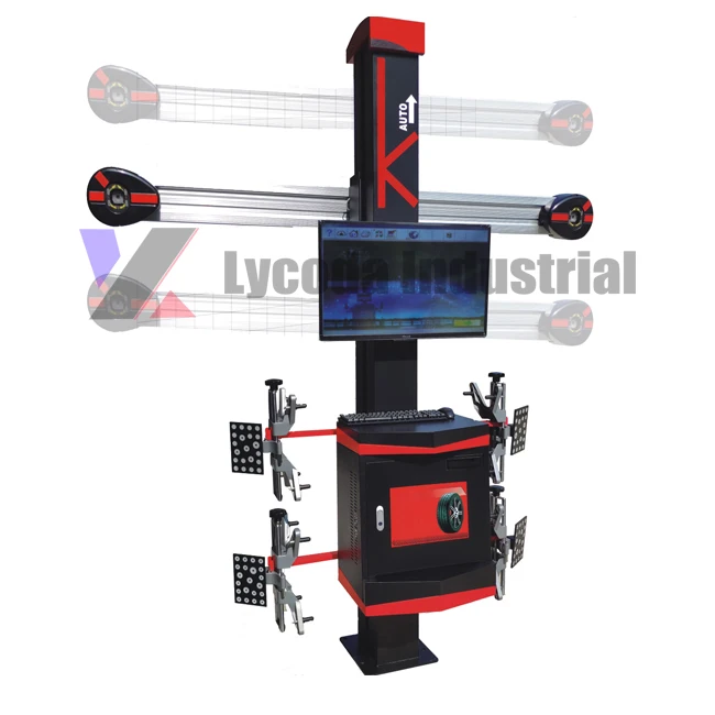 LYA4 single screen moving full set car tire wheel alignment 3D wheel aligner on sale