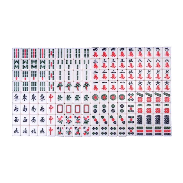 GUANQUE Chinese National Entertainment Tiles Set Melamine Large Classic