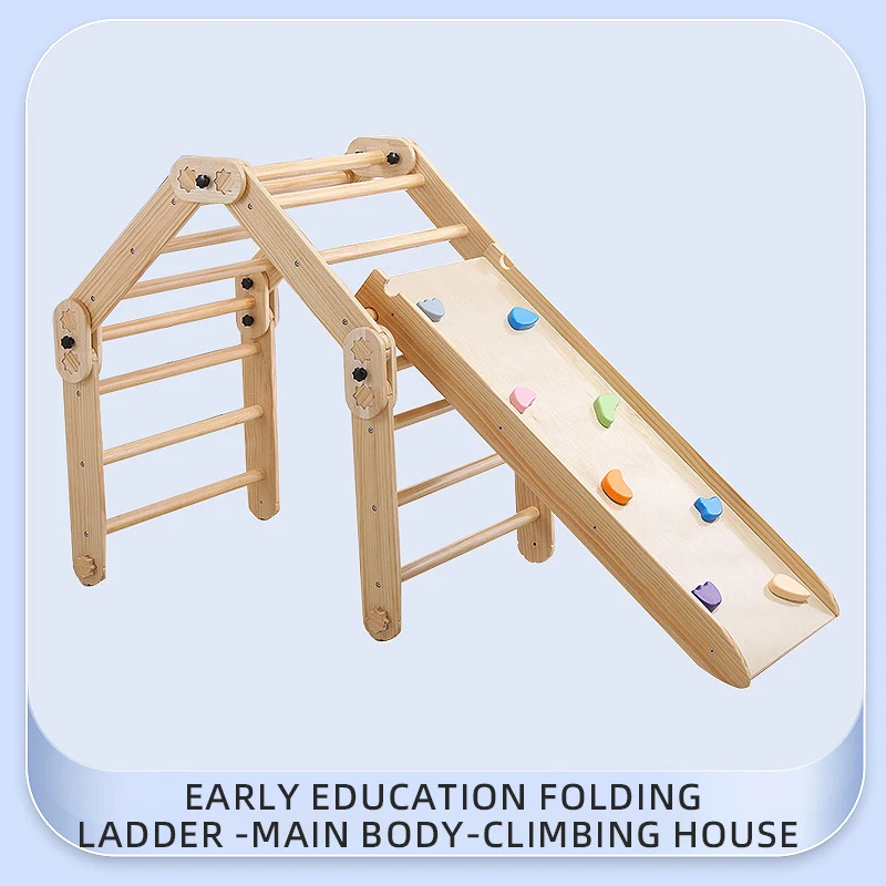 Wg Kids Climbing Triangle Cube Arch Frame Climbing Equipment For Toddler