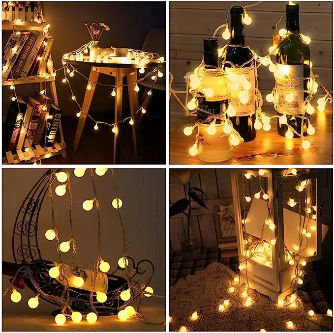 Wedding Lights Outdoor Led Light String USB/Battery Power LED Ball Garland Lights Fairy String Waterproof Outdoor Lamp Christmas