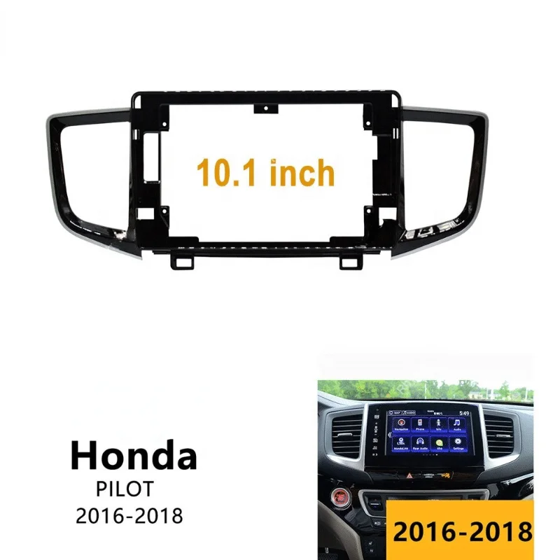 Kunlin 9 дюймов Рама для вагонетки с противовесом Honda Pilot 2016 2017 2018 приборной панели автомобиля аксессуары установка обоих концах подключения внешних устройств к автомобильной панель обшивки