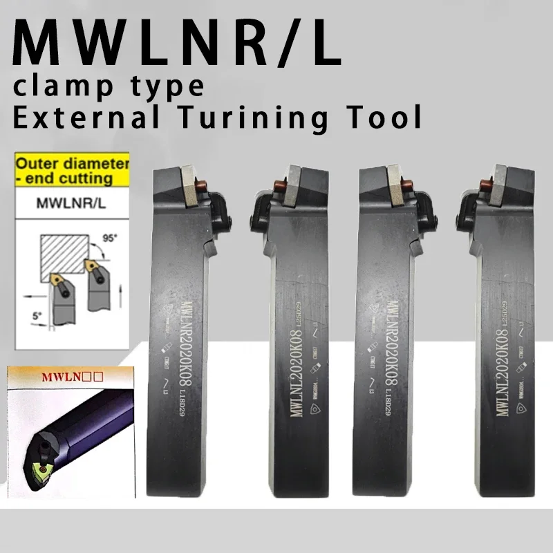 MWLNR1616 MWLNR2020 MWLNR2525 MWLNR3232 Lathe Bar CNC Cutting Tool MWLNR/L External Turning Tool Holder