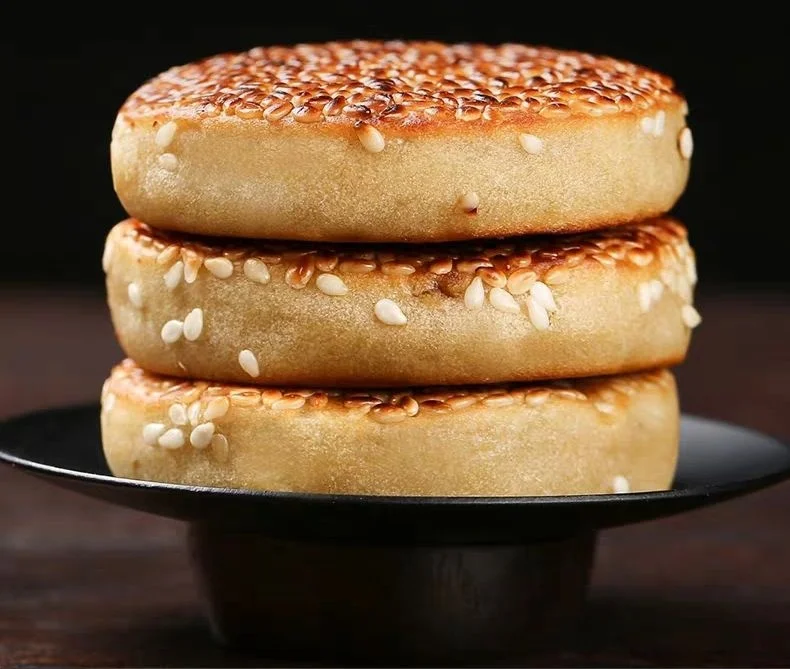 
Zhimaguan 520g traditional sesame cake with a thin dough skin and lots of filling chinese food snacks the onion taste 