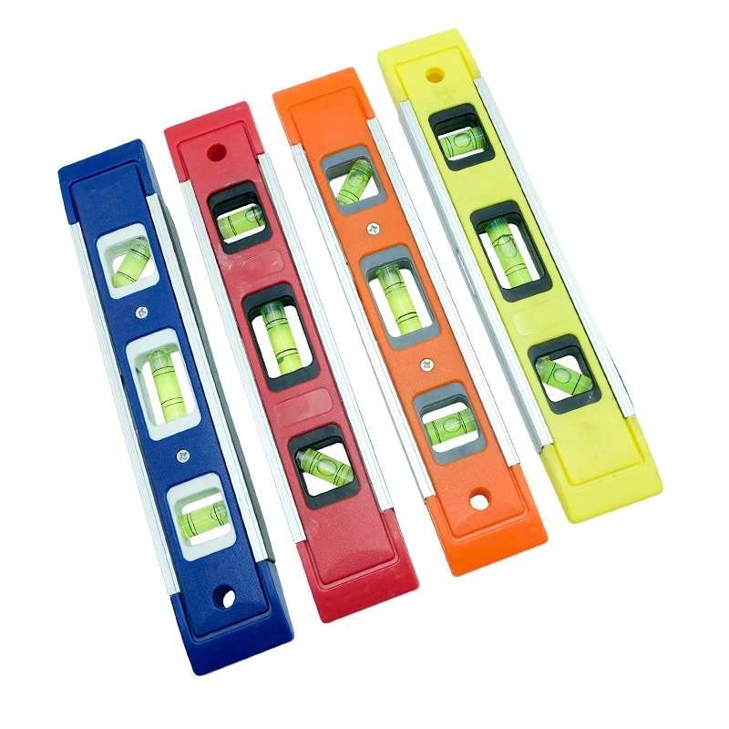 Portable Abs Shell Level Ruler High Precision Strong Magnetic 3 Bubble Level Meter Household Hardware Tools Level Ruler