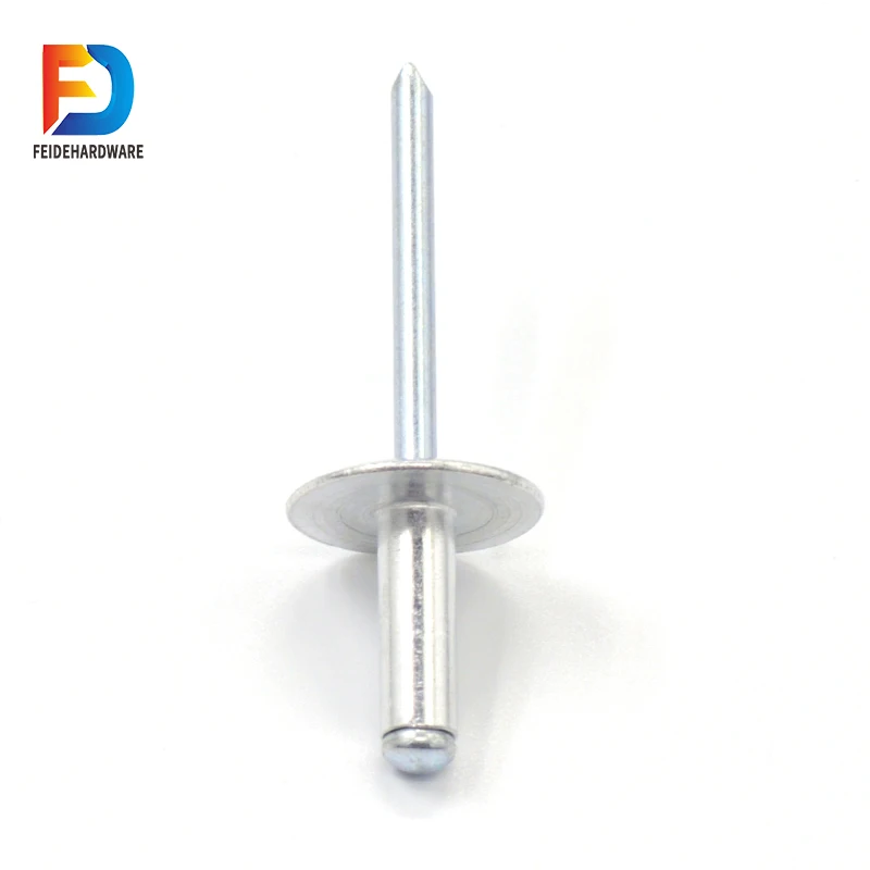 Free Sample Open Type Blind Rivet Aluminum Pop Blind Rivet With Large Flange Rivet