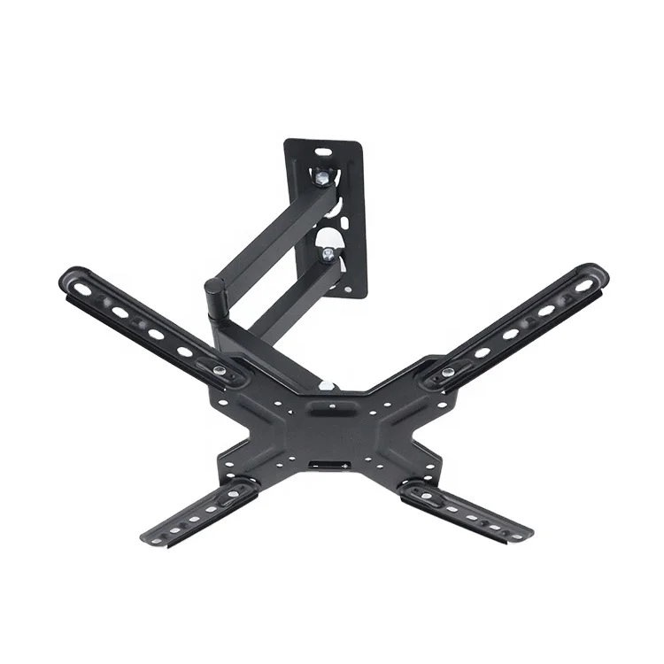 TV Bracket extended dual arm strong full motion tv wall mount suits for 26'-60' flexible tv stand