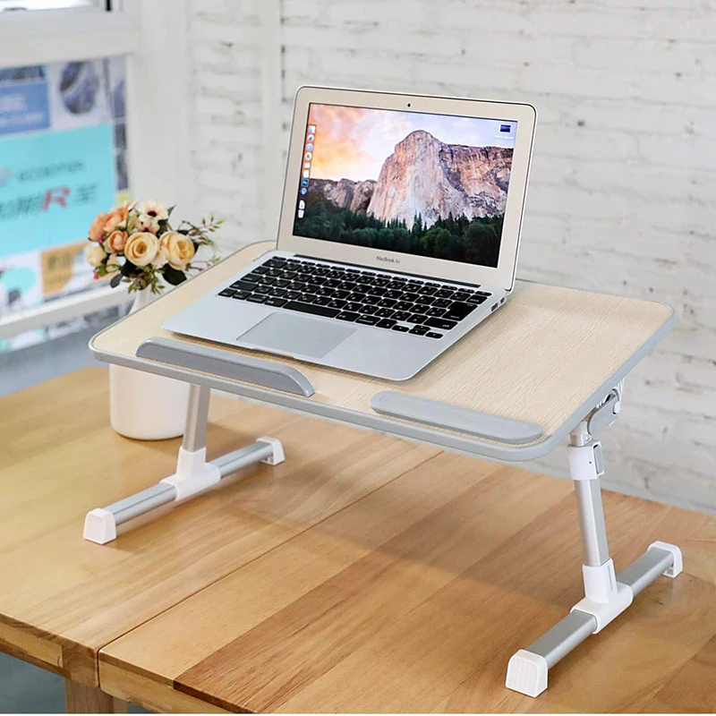 Amazon hotsale Laptop Desk with internal USB cooling fans on bed wooden adjustable portable plus size laptop lap table