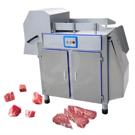 Automatic Commercial Fresh Chicken Duck Portin Meat Cube Dicer Cutter Fish Meat Cuber Machine with Bone