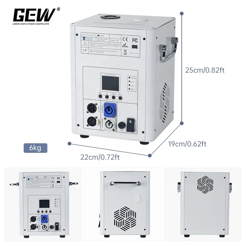 750W Cold Spark DMX Wireless White Cold Fire Works Spark Machine For Wedding Stage Party Club