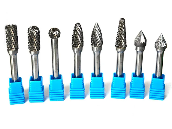 CX Type Spherical Porting Tools Strawberries Carbide Burrs Shape  3/4/5/6mm Shank Double Cut Carbide Rotary Burr Set