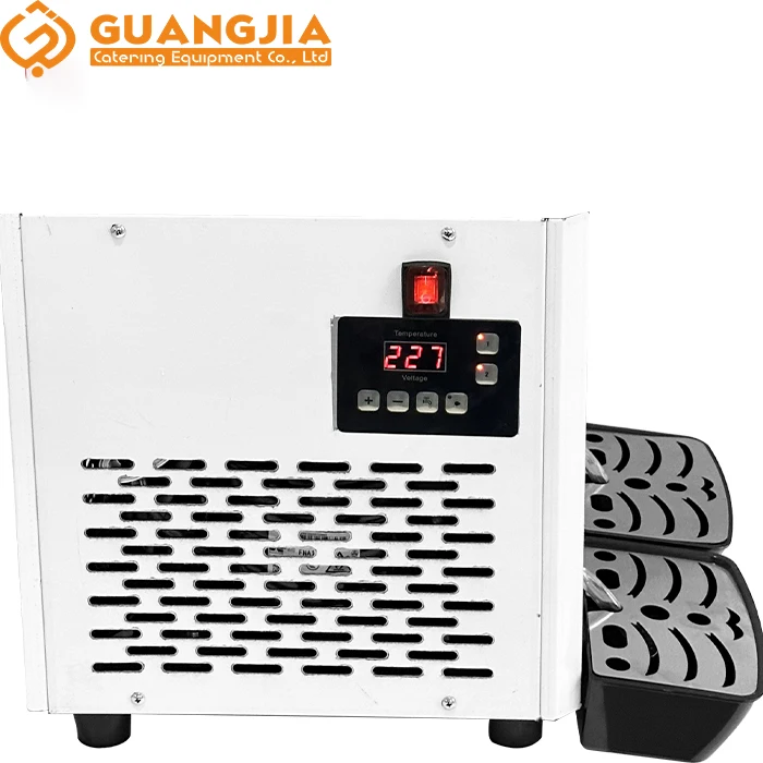 Commercial Double Bowl Slushy Machine 12L*3 Daiquiri Machine for Home Use Restaurants Hotels Processing Ice Water Liquids