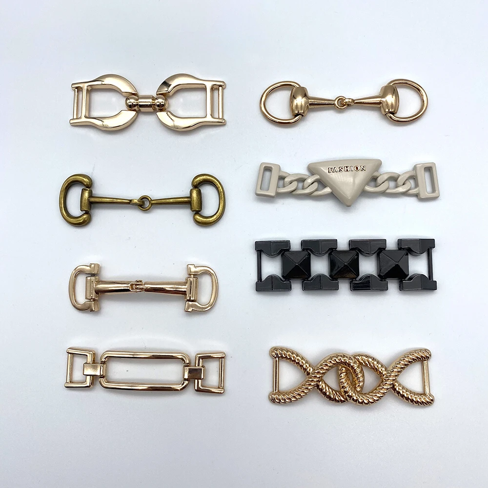 Wholesale Factory Customize Accessories Metal Zinc Alloy Chain Buckle For Shoe Decoration