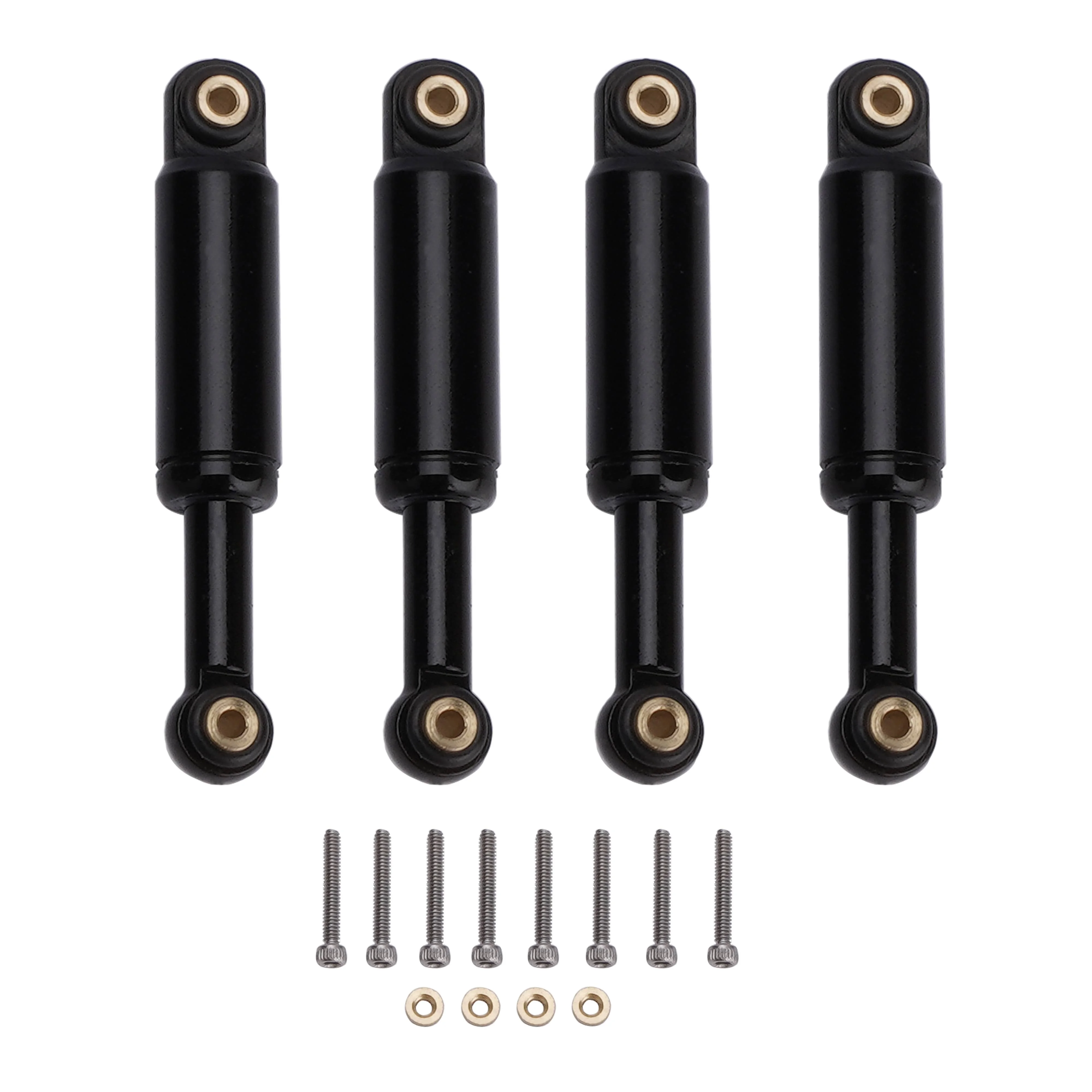 4PCS Aluminum Internal Spring Suspension Shocks Absorber for 1/24 Axial SCX24 Upgrade