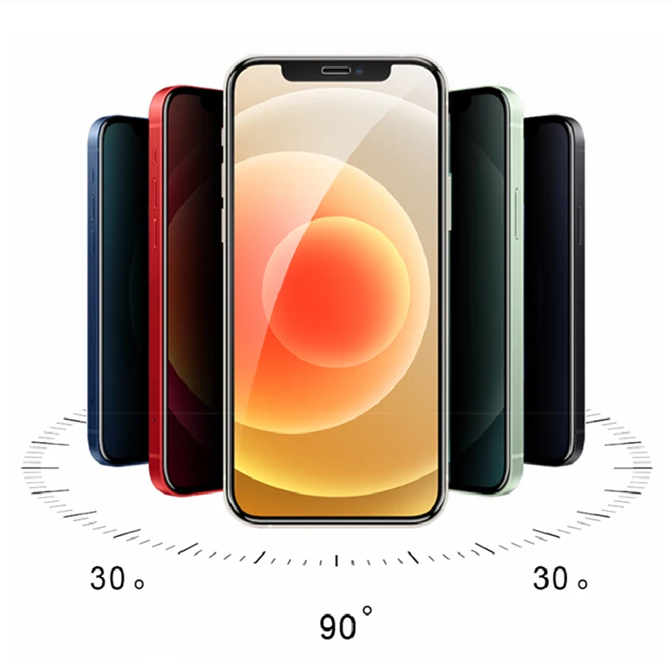 HOFI high quality anti spy privacy mobile cell phone factory tempered glass screen protector for iphone 11 12 13