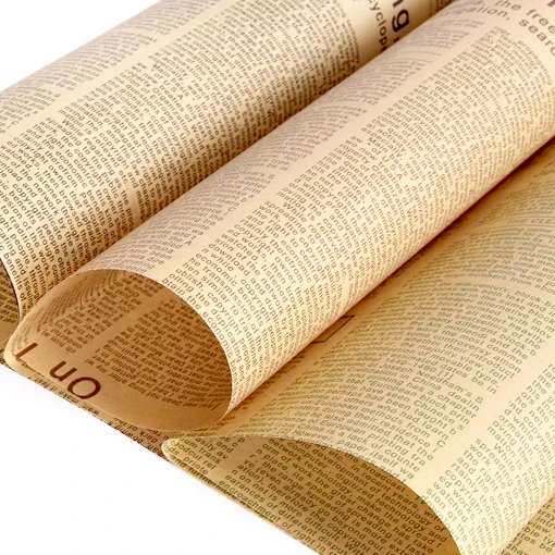 2020 ins style flower paper wrapping novelty vintage kraft flower wrapping paper for 30sheets