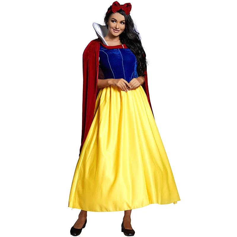 2021 Halloween New Snow White Game Uniform High Quality Adult Snow Princess Skirt Stage Performance Cosplay Clothing