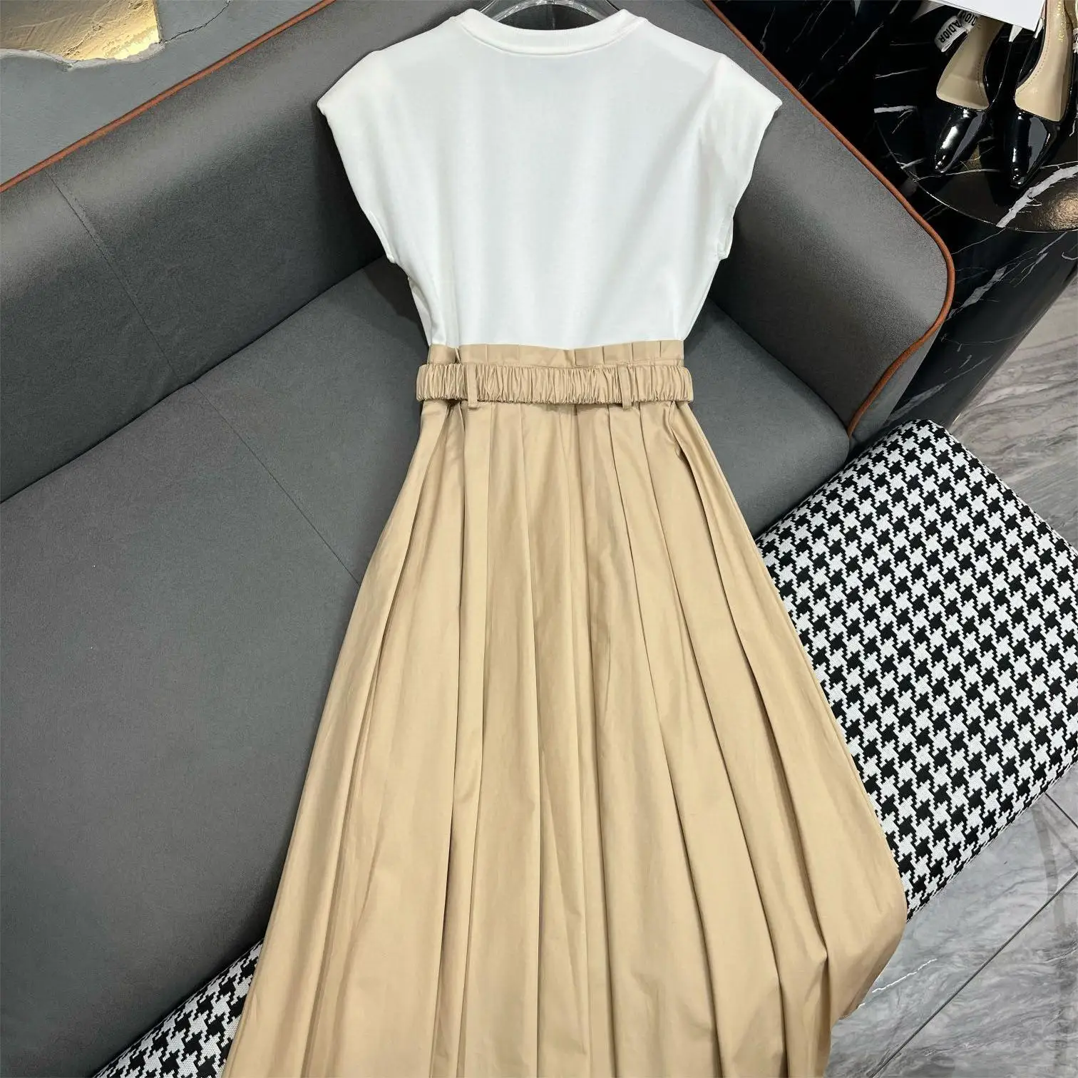 Candice top quality famous brand designer luxury short sleeve casual summer womens dresses fashion 2014