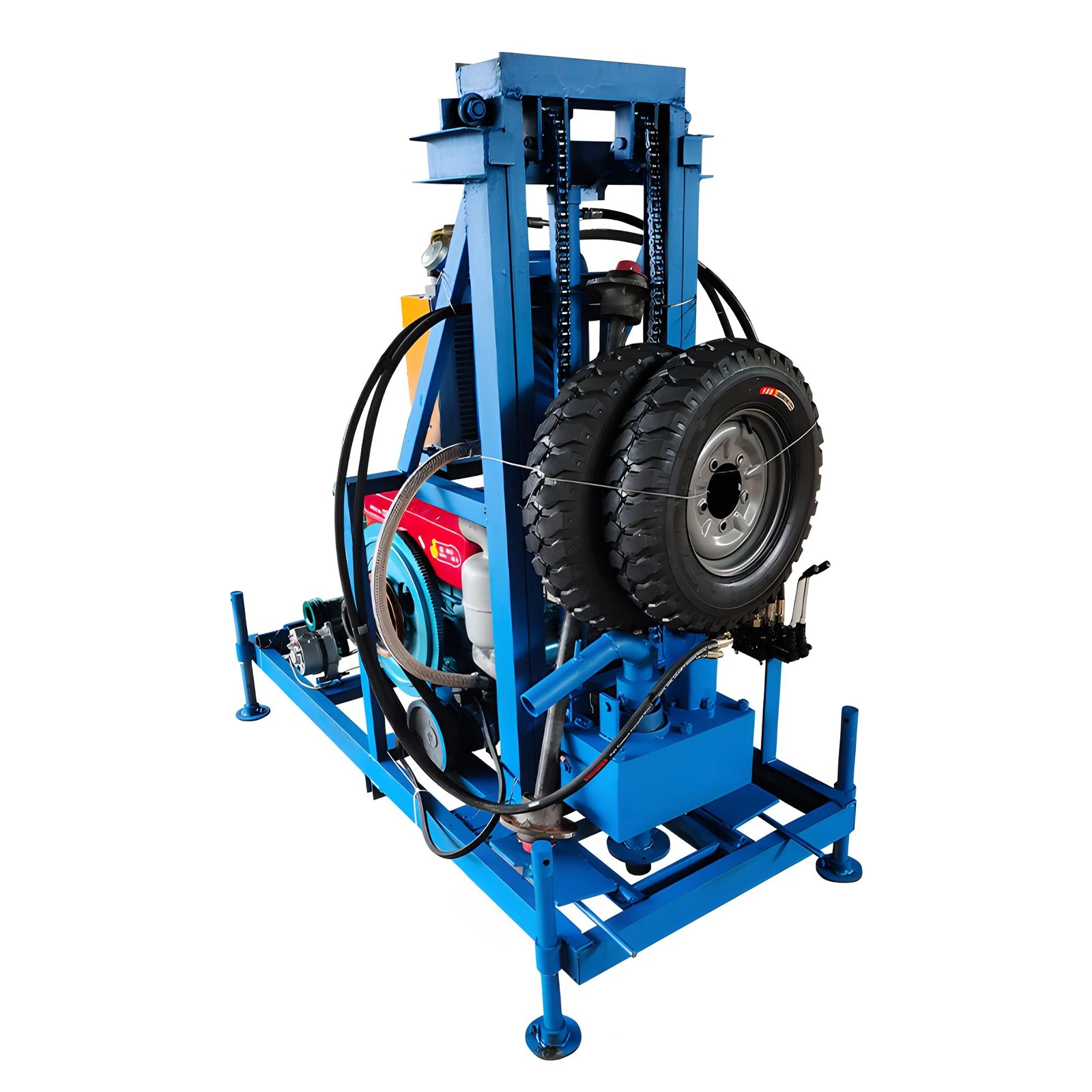 Heavy-Duty 150m Gasoline-Powered Water Well Drilling Rig for Residential and Agricultural Applications