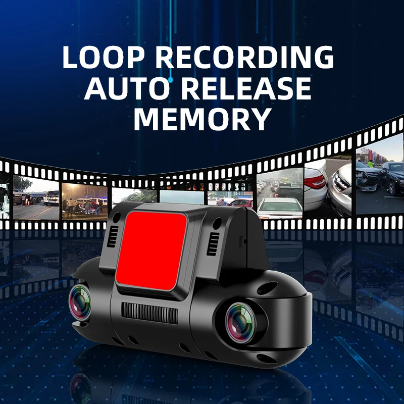 Full HD 1080P Dual Lens Wifi Dash Cam Recorder Car DVR Front and Inside Camera Video Wide Angle Dual Lens Small Dash Cam