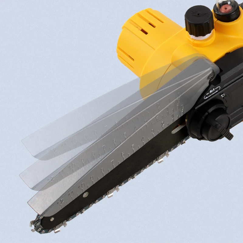 Power Display Cordless Mini Chain Saw 6 Inch Portable Non-slip Handle Chainsaw for Wood Cutting Tree Trimming Gardening Camping
