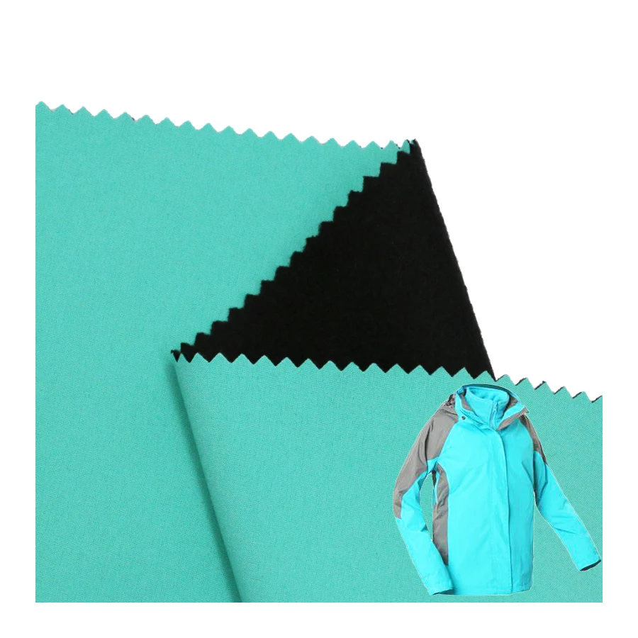 3 layer breathable waterproof laminated fleece fabric soft shell fabric waterproof jacket fabric for outdoor jacket