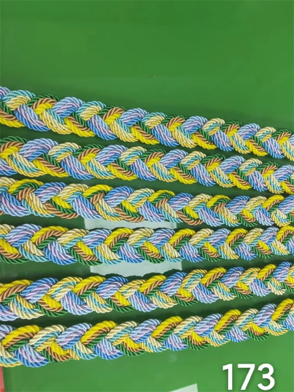 Home fax slipper female summer 3.0cm polyester cotton polyester ribbon linen slippers color Slipper ribbon