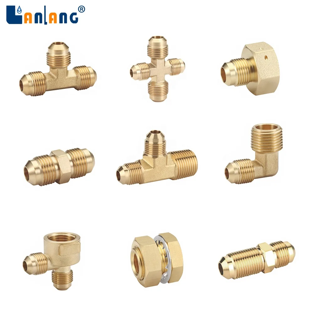 Lanlang OEM US Market LF Brass Expansion Fitting F1960 Adapter FPT PEX Fittings Brass Fitting