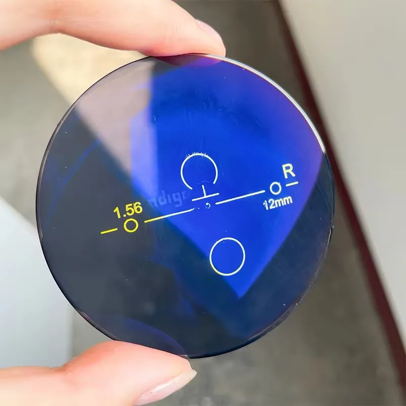 Progressive 1.56 Resin Lenses Photochromic HMC blue coating blue cut Lenses eyeglasses Lenses