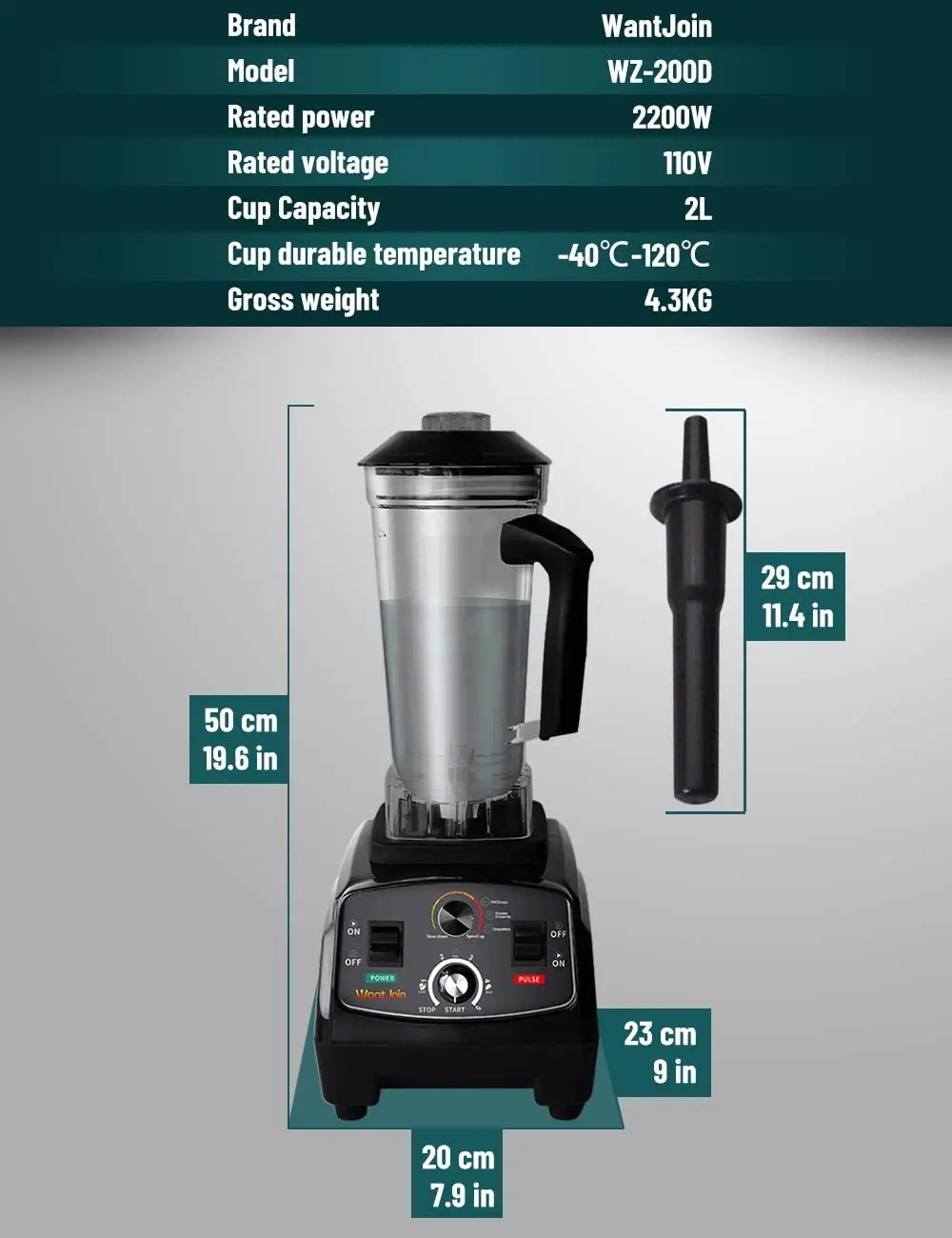 German Household Appliances Blender Licuadoras Mixer Grinder Yam Pounding Machine Heavy Duty Industrial Blender Machine