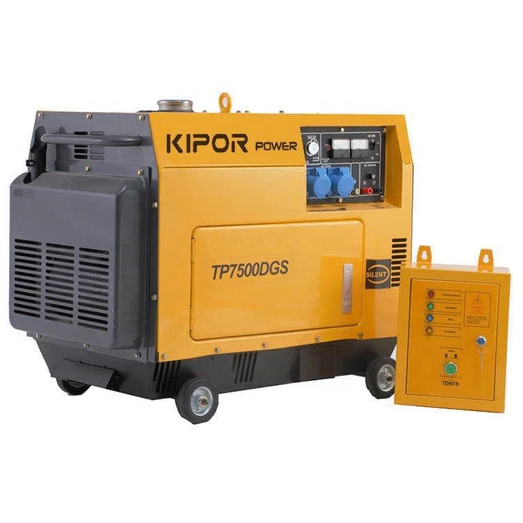  Бесшумный дизельный генератор KIPOR POWER 7 кВА по хорошей