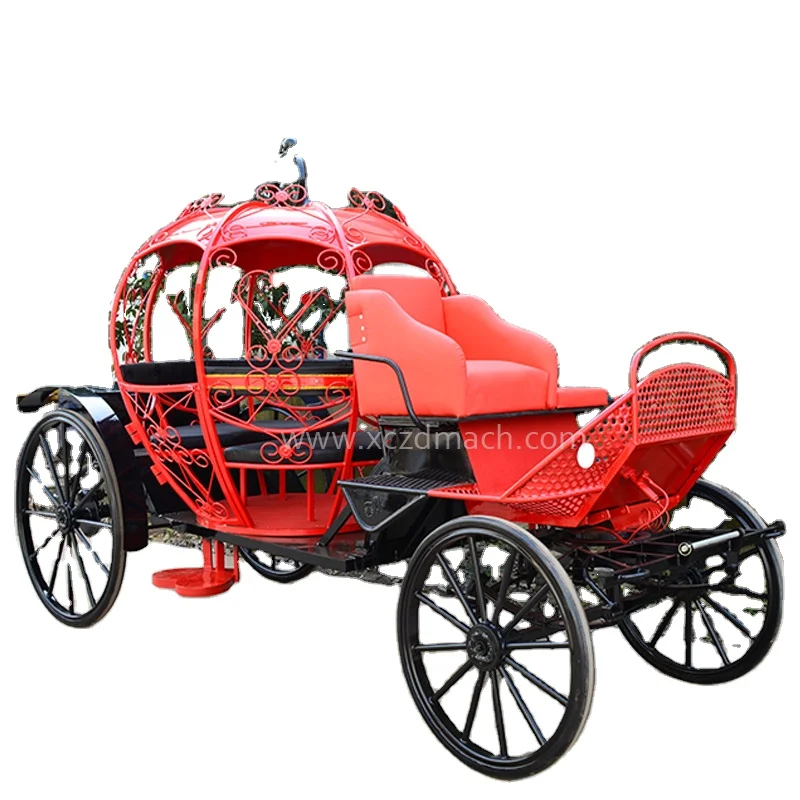 Pumpkin Horse Carriage Manufacturer/Black Horse Carriage Wheels for Sale {ZD-PC24 }