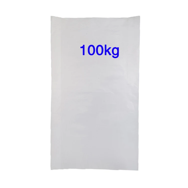 100kg pure white woven polypropylene sacks river sand bags