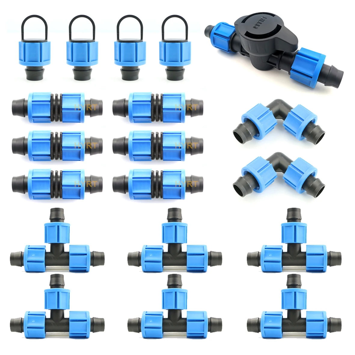 Plastic 16-32mmDrip Pipe Mini Valve for Agricultural Irrigation