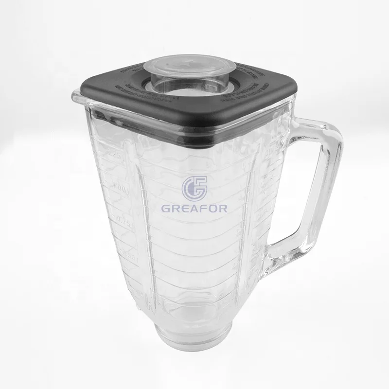 D061 Blender sets 4655 cover oste black color replacement square jar with plastic lid