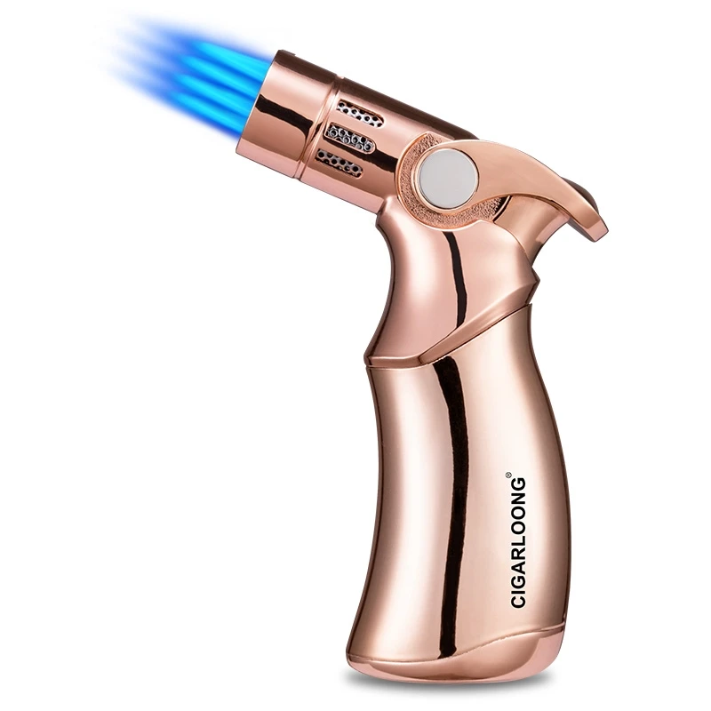 New design torch lighters jet flame refillable cigar butane custom cigar lighter wholesale cigar lighters