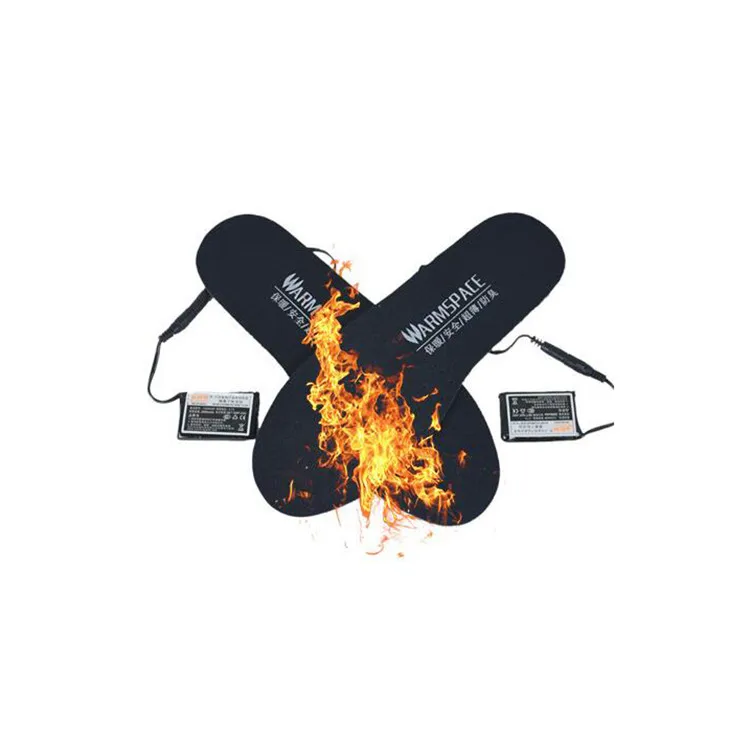 3.7V 2000mAH motorcycle boots USB insoles heated insoles feet warming pad feet warm socks Pad mat heating insoles winter