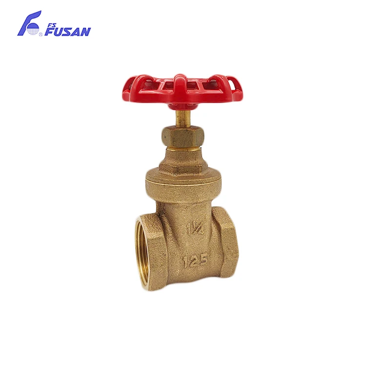 Factory wholesale price DN32 customizable logo bathroom bronze stop valve